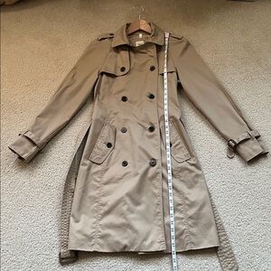 LANDS END Cotton Canvas Trench Coat